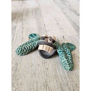 S Harris toad‎ frog funny unique ceramic artist signed décor